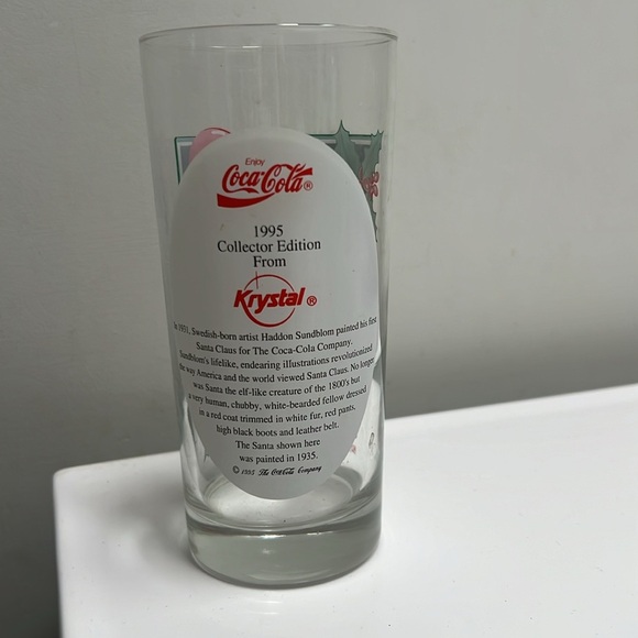 Coca Cola Santa glass. 1995 collectors edition - Picture 2 of 5